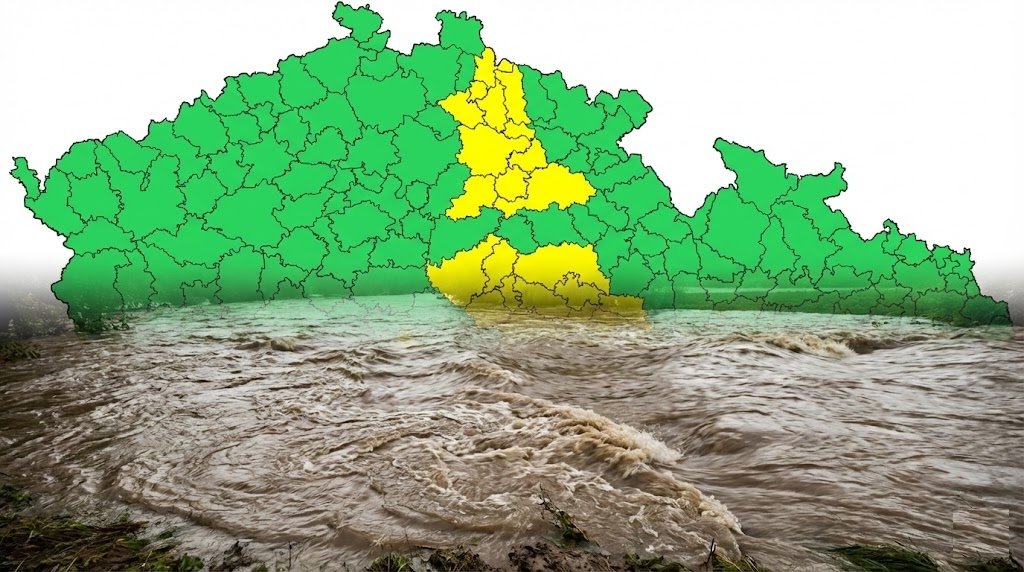 Zvedají se řeky! ČHMÚ vydal výstrahu před povodněmi, platí i pro náš kraj. Pozor na podmáčené stromy