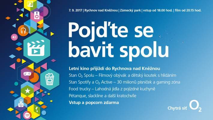 Rodinný večer s operátorem O2 v rychnovském zámeckém parku