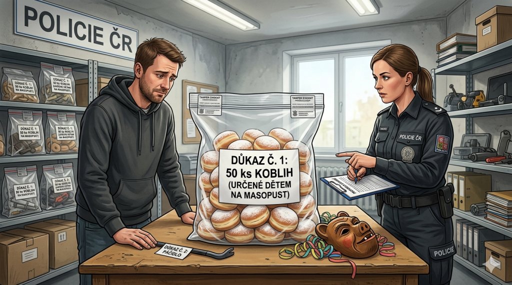 Osudná chuť na sladké. Zloděj z Jaroměře ukradl dětem 50 masopustních koblih, policie díky tomu objasnila sérii vloupání