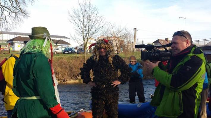 Vánoční vodácká jízda na Divoké Orlici